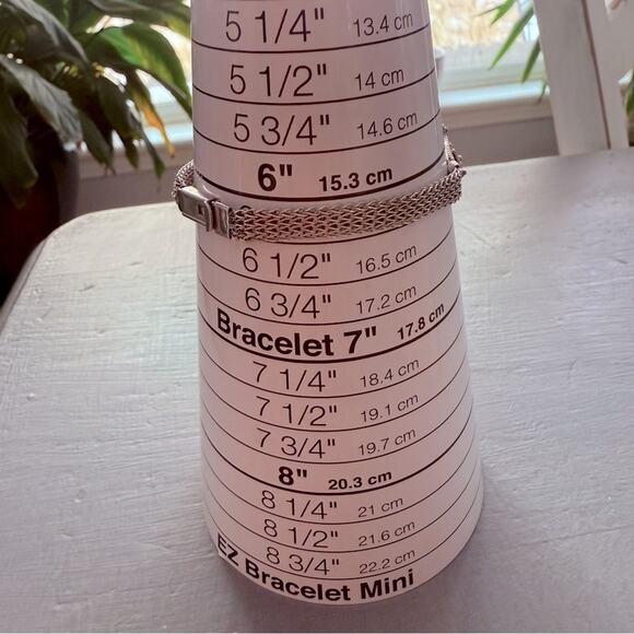 925 Sterling Silver Mesh Bracelet - Picture 9 of 9